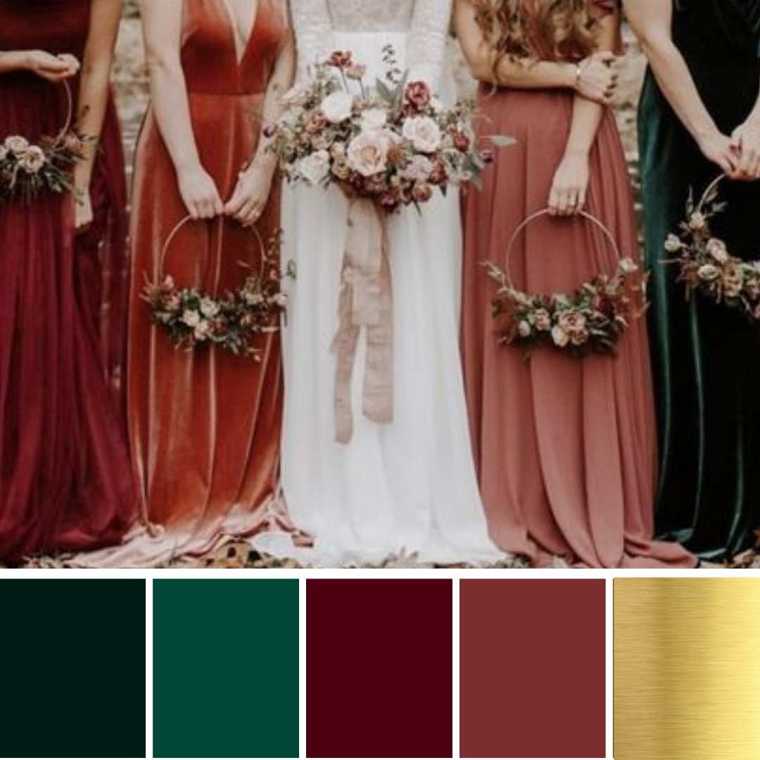 Green Color Palette Wedding