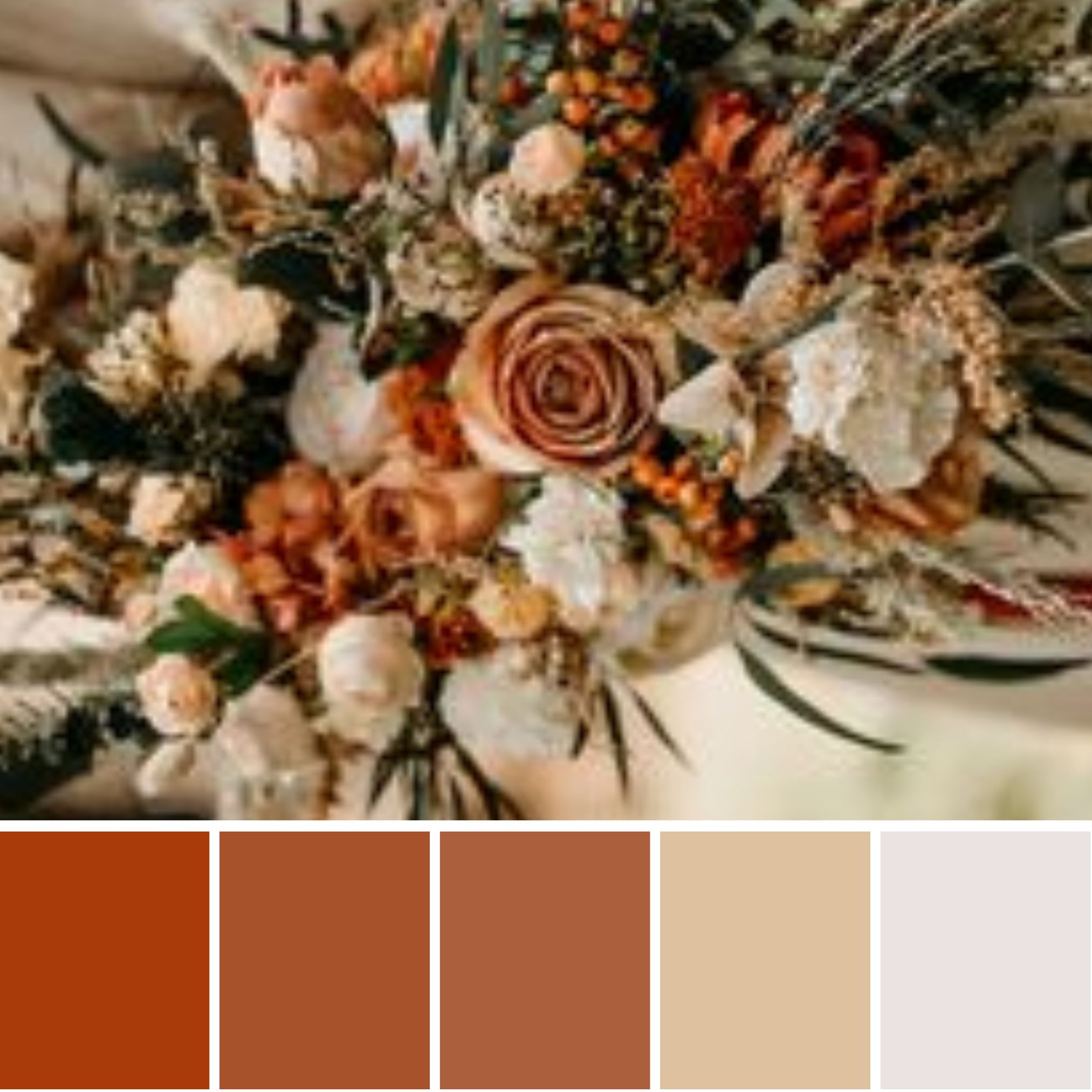 The best burnt orange wedding color schemes for a rich romantic feel